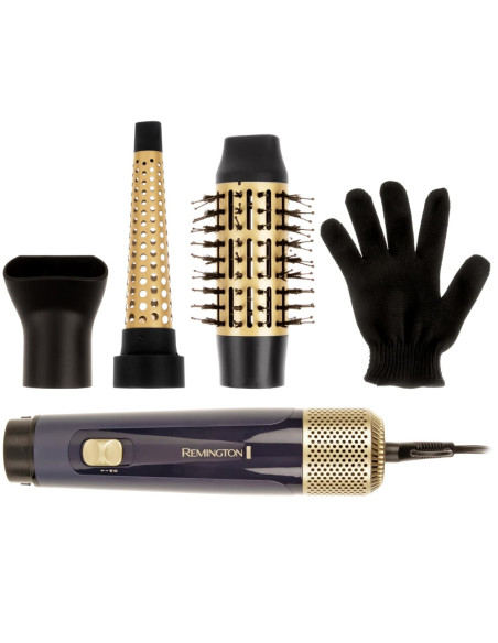 Cepillo De Aire Remington Sapphire Luxe 1000w 2 Niveles De Temperatura 2 Velocidades Color Azul Dorado