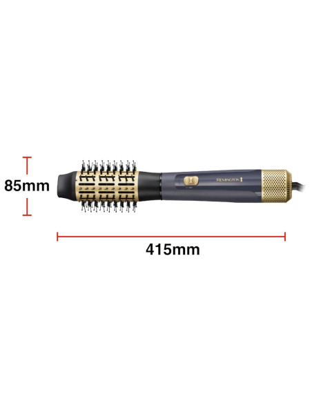 Cepillo De Aire Remington Sapphire Luxe 1000w 2 Niveles De Temperatura 2 Velocidades Color Azul Dorado