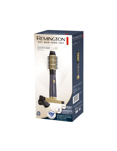 Cepillo De Aire Remington Sapphire Luxe 1000w 2 Niveles De Temperatura 2 Velocidades Color Azul Dorado