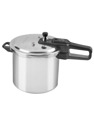 Olla De Presion Black Decker 9lts-Aluminio-Valvula De Seguridad Y Regulacion De Presion Plateado