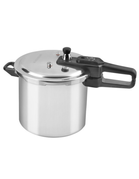 Olla De Presion Black Decker 9lts-Aluminio-Valvula De Seguridad Y Regulacion De Presion Plateado