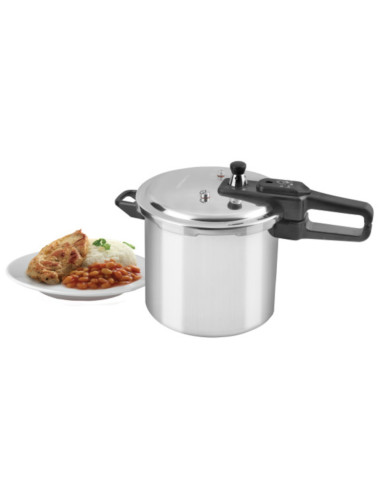 Olla De Presion Black Decker 9lts-Aluminio-Valvula De Seguridad Y Regulacion De Presion Plateado