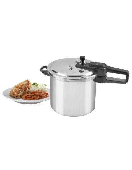 Olla De Presion Black Decker 9lts-Aluminio-Valvula De Seguridad Y Regulacion De Presion Plateado