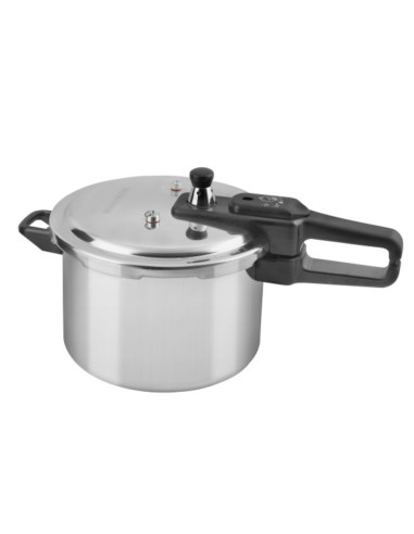 Olla De Presion Black Decker 7lts-Aluminio-Valvula De Seguridad Y Regulacion De Presion Plateado