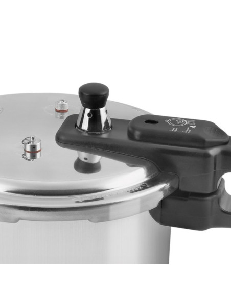 Olla De Presion Black Decker 7lts-Aluminio-Valvula De Seguridad Y Regulacion De Presion Plateado