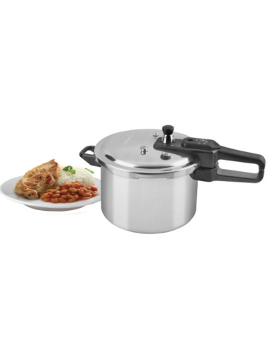 Olla De Presion Black Decker 7lts-Aluminio-Valvula De Seguridad Y Regulacion De Presion Plateado