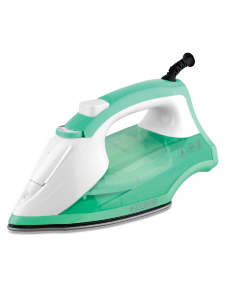 Plancha De Ropa Black Decker Light Easy 1200w Suela Antiadherente Rocio Fino Verde