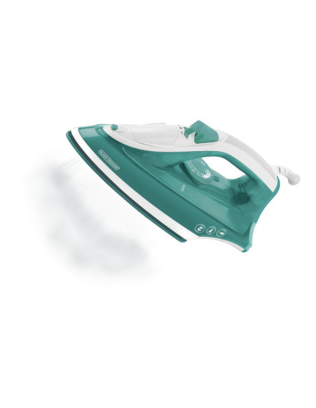 Plancha De Ropa Black Decker- 1200w-Antihaderente-Auto Clean Suela Ceramica Verde