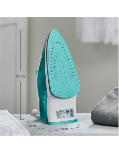 Plancha De Ropa Black Decker- 1200w-Antihaderente-Auto Clean Suela Ceramica Verde