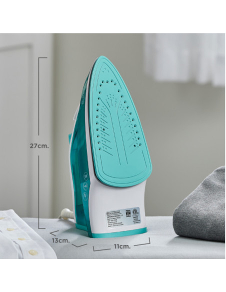 Plancha De Ropa Black Decker- 1200w-Antihaderente-Auto Clean Suela Ceramica Verde