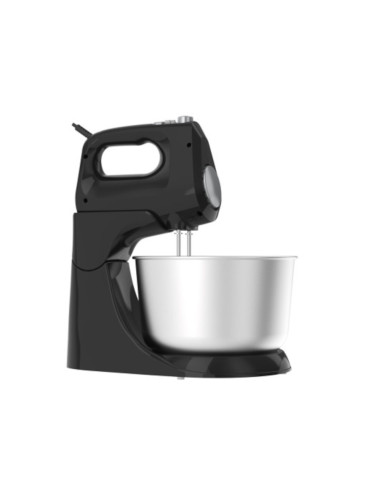 Batidora De Pedestal Black Decker 250w 5 Velocidades + Turbo 2 Tazones Acero Inox.-Vidr Negro