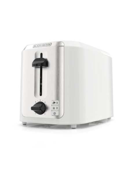 Tostadora Black Decker 2 Rebanadas 750w 7 Niveles Blanca