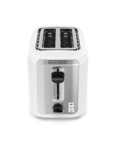 Tostadora Black Decker 2 Rebanadas 750w 7 Niveles Blanca