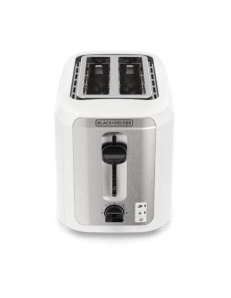 Tostadora Black Decker 2 Rebanadas 750w 7 Niveles Blanca
