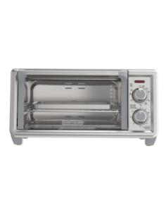Horno Tostador Black Decker 4 Rebanadas Conveccion Natural 5 Funciones 1150w 11lts Acero Inox.