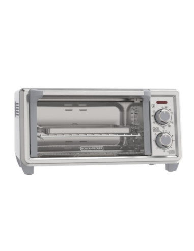 Horno Tostador Black Decker 4 Rebanadas Conveccion Natural 5 Funciones 1150w 11lts Acero Inox.