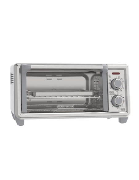 Horno Tostador Black Decker 4 Rebanadas Conveccion Natural 5 Funciones 1150w 11lts Acero Inox.