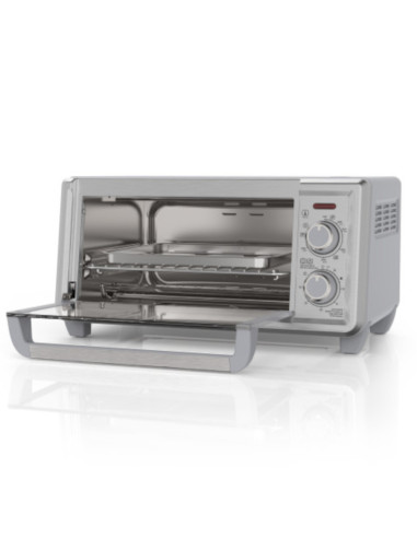 Horno Tostador Black Decker 4 Rebanadas Conveccion Natural 5 Funciones 1150w 11lts Acero Inox.