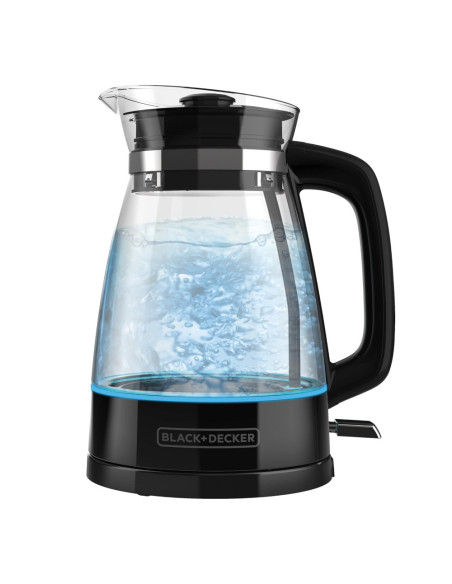Tetera Electrica Black Decker-1.7 Lts-Luz Led-Apagado Automatico-Base Giratoria Negro