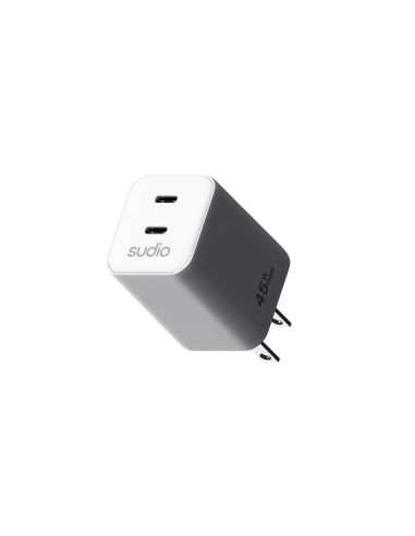 Cargador Tipo Usb-C 45w - 2 Puertos Blanco
