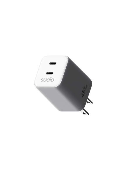 Cargador Tipo Usb-C 45w - 2 Puertos Blanco