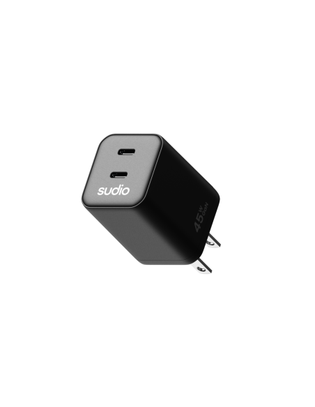 Cargador Tipo Usb-C 45w - 2 Puertos Negro