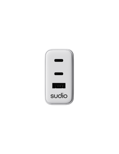 Cargador Tipo Usb-C 65w - 2 Puertos Usb-C 1 Puerto Usb-A Blanco