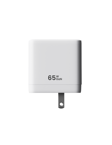 Cargador Tipo Usb-C 65w - 2 Puertos Usb-C 1 Puerto Usb-A Blanco