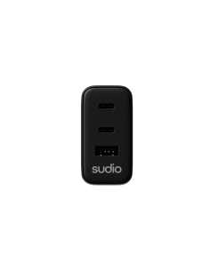 Cargador Tipo Usb-C 65w - 2 Puertos Usb-C 1 Puerto Usb-A Negro 2