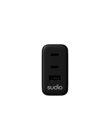 Cargador Tipo Usb-C 65w - 2 Puertos Usb-C 1 Puerto Usb-A Negro