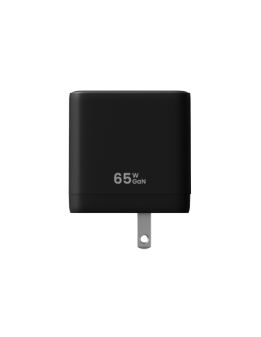 Cargador Tipo Usb-C 65w - 2 Puertos Usb-C 1 Puerto Usb-A Negro