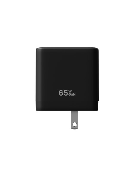 Cargador Tipo Usb-C 65w - 2 Puertos Usb-C 1 Puerto Usb-A Negro