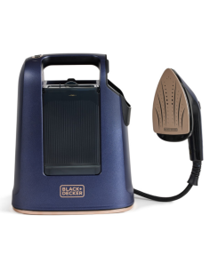 Vaporizador Y Plancha Black Decker Suela Ceramica Tanque 750ml Vapor 20g. Azul