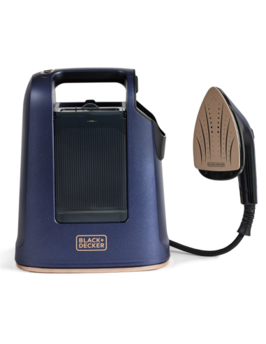 Vaporizador Y Plancha Black Decker Suela Ceramica Tanque 750ml Vapor 20g. Azul