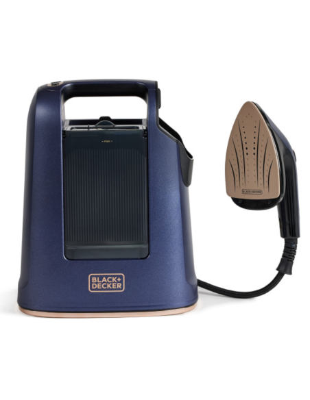 Vaporizador Y Plancha Black Decker Suela Ceramica Tanque 750ml Vapor 20g. Azul