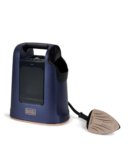 Vaporizador Y Plancha Black Decker Suela Ceramica Tanque 750ml Vapor 20g. Azul