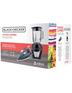 Combo Black Decker Plancha Irbd-302 Y Licuadora Bl0876-1bdla