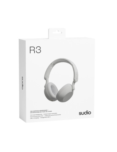 Audifonos Sudio R3 Inalambrico Estilo Deportivo Conduccion Osea 40mm Bt Blanco