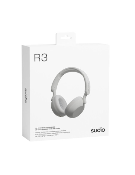 Audifonos Sudio R3 Inalambrico Estilo Deportivo Conduccion Osea 40mm Bt Blanco
