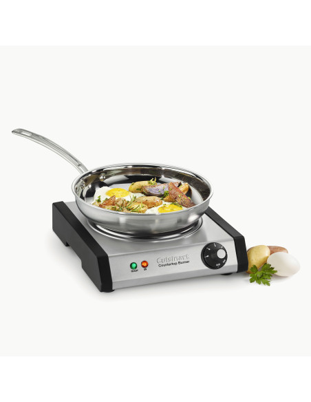 Hornilla Electrica Cuisinart 1 Quemador De Hierro Fundido 1300 Watts Perilla Para Regular