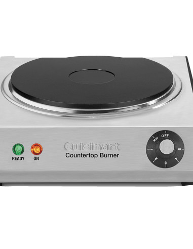 Hornilla Electrica Cuisinart 1 Quemador De Hierro Fundido 1300 Watts Perilla Para Regular