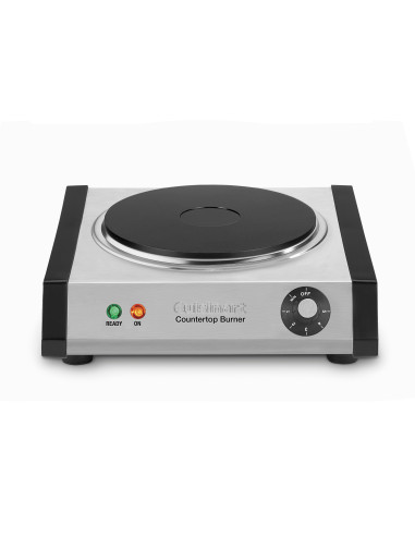 Hornilla Electrica Cuisinart 1 Quemador De Hierro Fundido 1300 Watts Perilla Para Regular