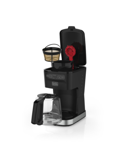 Cafetera Black Decker-12 Tazas-Selector De Intensidad Controles Programables - Silver