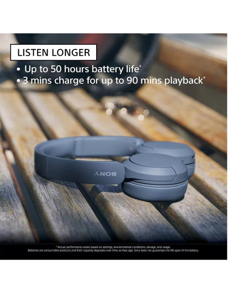 AUDIFONOS SONY INALAMBRICO DIADEMA 30MM 20 20KHZ MICROF  INTEGR  50H DUR  NEGRO