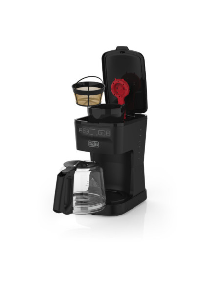 Cafetera Black Decker-12 Tazas-Selector De Intensidad Controles Programables - Negra