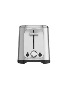 Tostadora Black Decker 2 Rebanadas 7 Niveles Acero Inox.