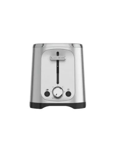 Tostadora Black Decker 2 Rebanadas 7 Niveles Acero Inox.