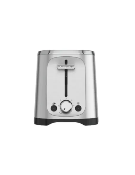 Tostadora Black Decker 2 Rebanadas 7 Niveles Acero Inox.