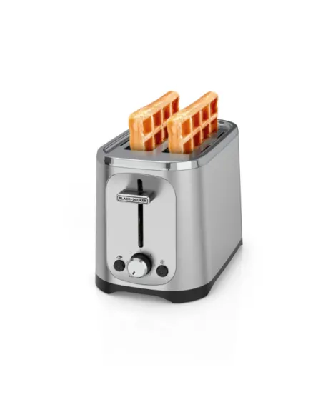Tostadora Black Decker 2 Rebanadas 7 Niveles Acero Inox.