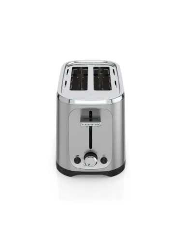 Tostadora Black Decker 2 Rebanadas 7 Niveles Acero Inox.